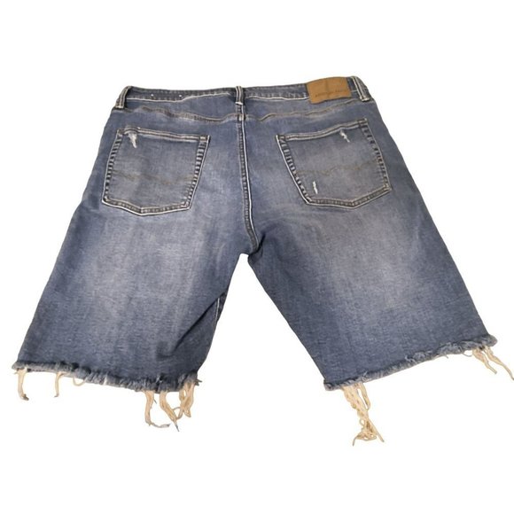 American Eagle Men’s Size 36‎ Airflex Distressed Denim Jean Shorts - Picture 3 of 6